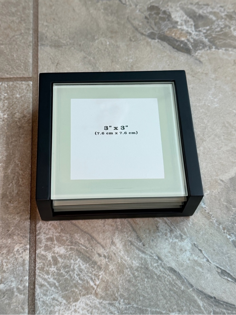 Glass Photo Coaster Set of 4